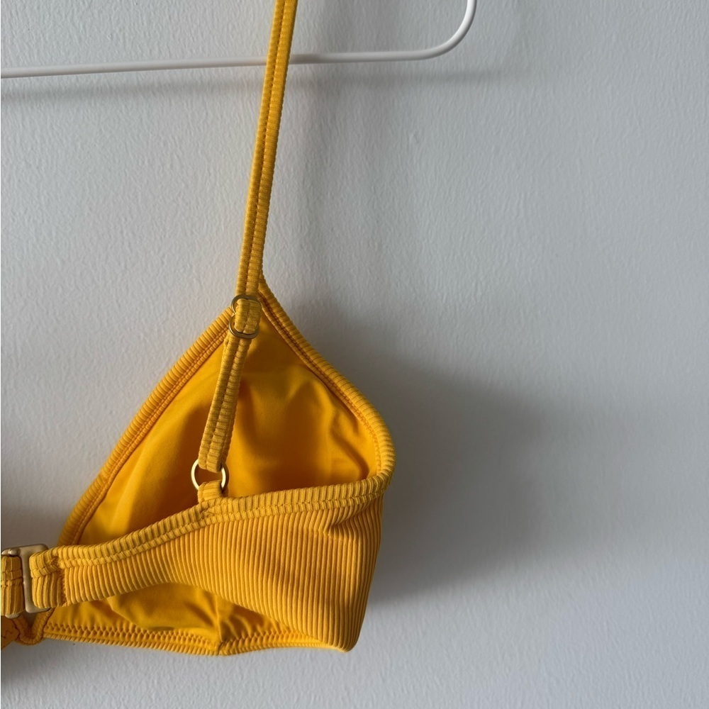 L*SPACE Helena Triangle Bikini Top Sunshine Gold - Picture 10 of 14
